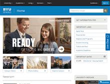 Tablet Screenshot of byui.edu